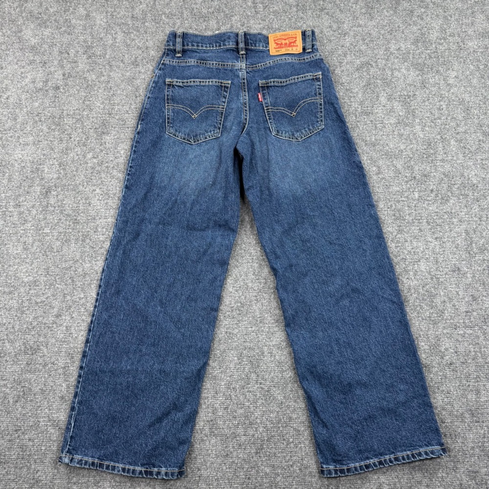 Levi's 578TM Baggy‎ Jeans Blue Denim W26 L27 Regular Fit Mens - Picture 8 of 13